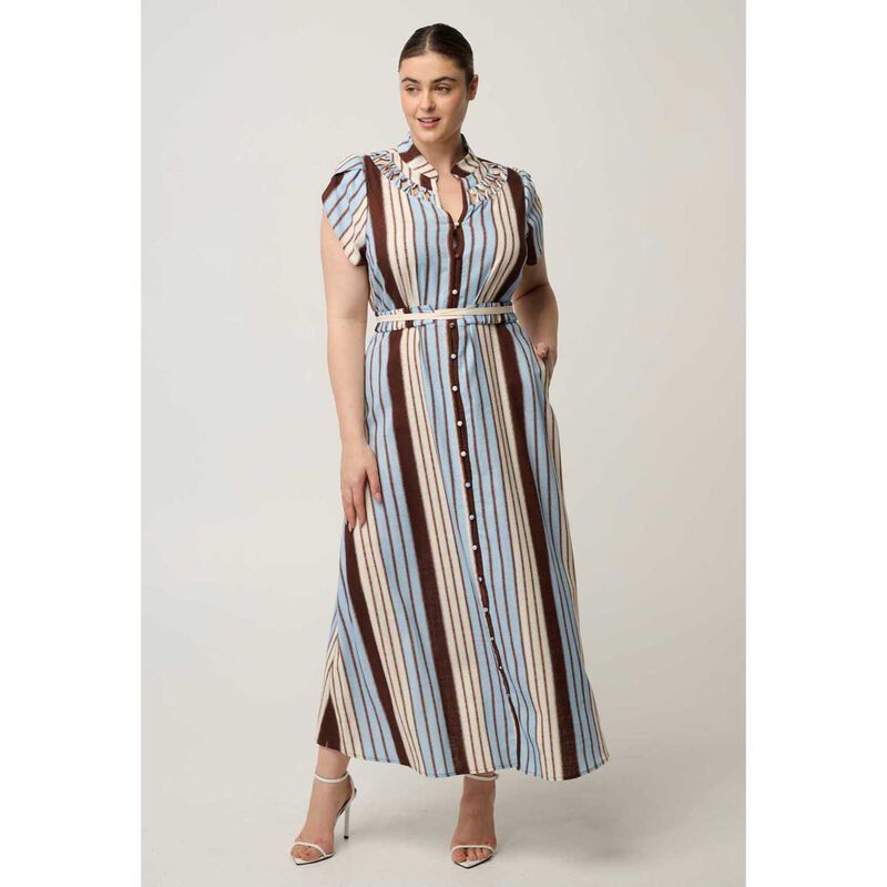 OnceWas Cattleya Smock Detail Maxi Dress image number 3
